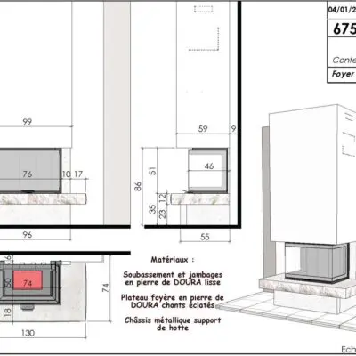 plan cheminée paro